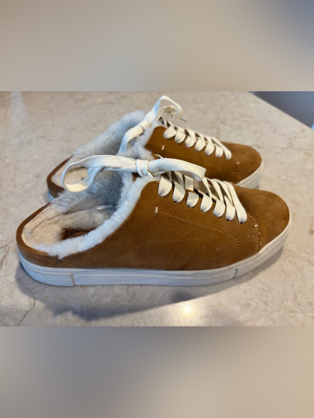 Women’s Frye Suede Faux-Shearling Sneakers